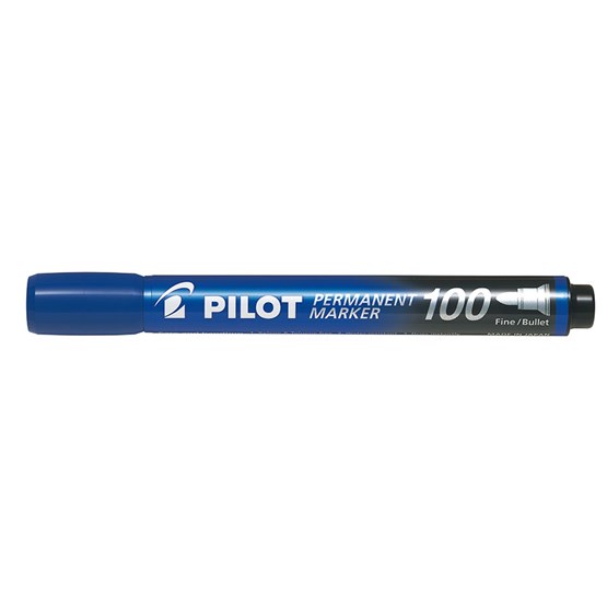 Textpenna Pilot Permanent Marker 100 4mm Blå