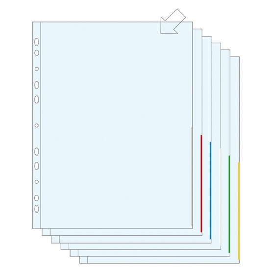 Signalficka A4 Gul 0.12mm Präglad Pp