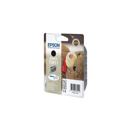 Bläckpatron Epson Svart 8ml T0611