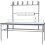 Packbord 2000x800mm Kombination 1 Lätt arbetsbord Komplett packbord 24mm bordsskica grå