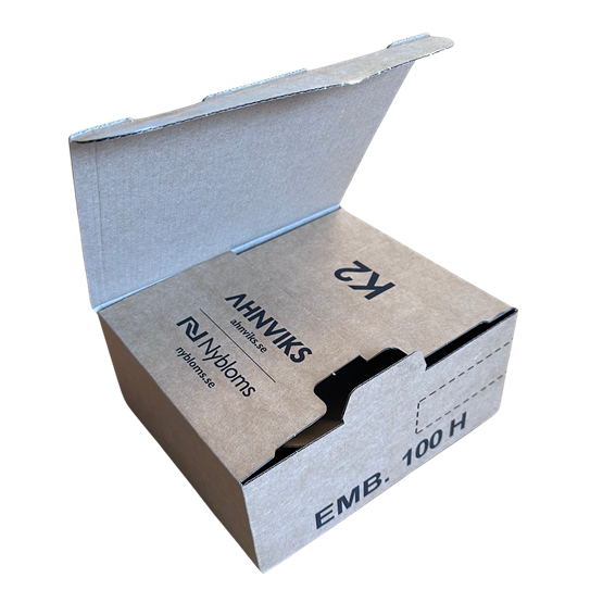 Well 178x146x88mm Tryck 1-Färg b/b Emballage 100 Utan Handtag
