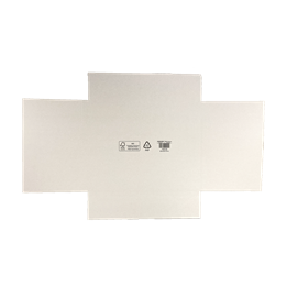 Wellomslag 500x400x15mm Vit/Brun