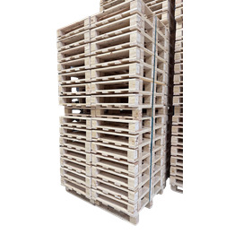 Engångspall Halv 800x600mm 4 Däck 3 Med 6 Kloss 16x75 ISPM-15 Märkt For50