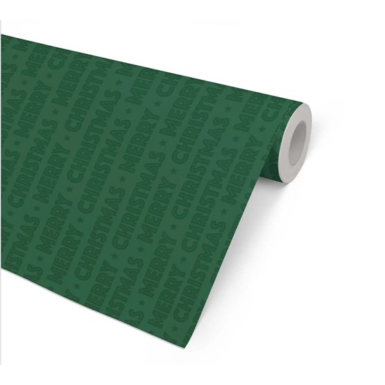 Julpapper 57cm x 154m For Xmas Grön