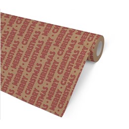 Julpapper 57cm x 154m For Xmas Röd