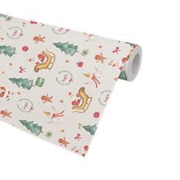 Julpapper 38cm x 165m Joyful