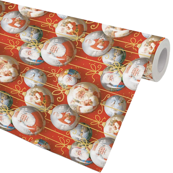 Julpapper 100cm x 100m Santa