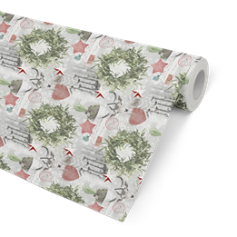 Julpapper 57cm x 154m Candlelight