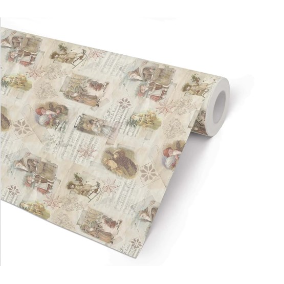 Julpapper 100cm x 100m Silent Night