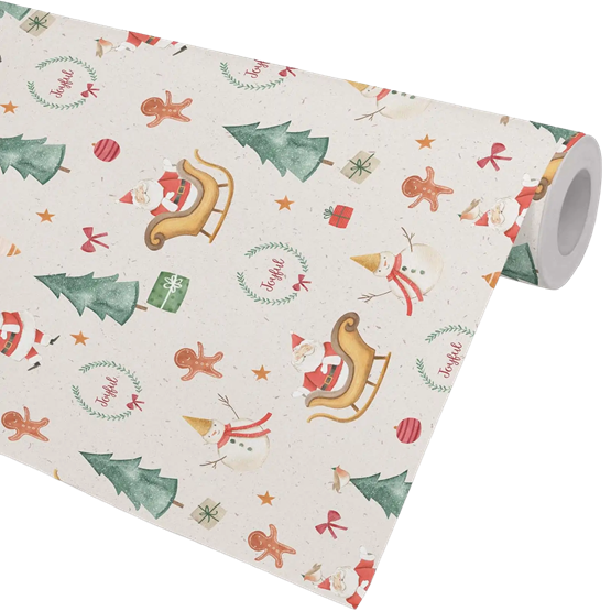 Julpapper 57cm x 154m Joyful