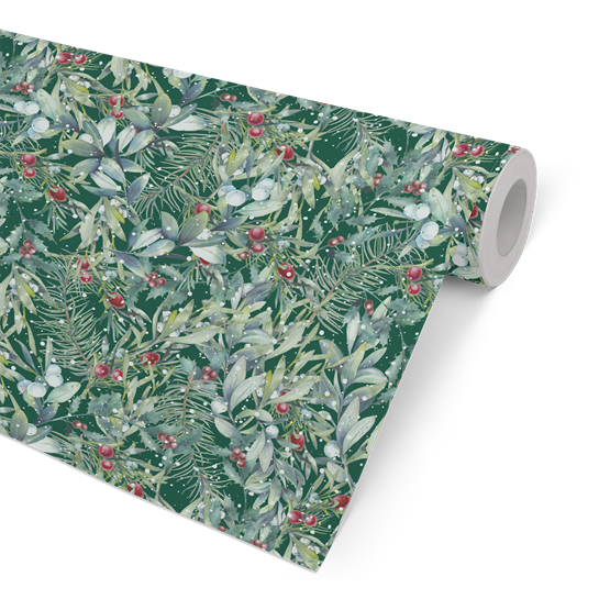 Julpapper 57cm x 154m Winter Green