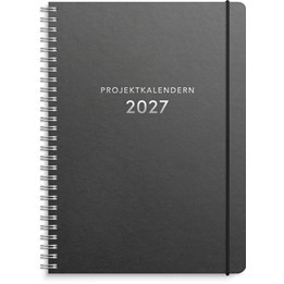Almanacka Projektkalendern A5 Svart