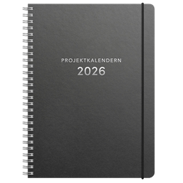 Almanacka Projektkalendern A5 Svart
