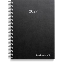 Almanacka Business Vip Svart Konstläder