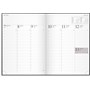 Almanacka Företagskalender Svart 1v/Uppslag
