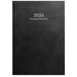 Almanacka Företagskalender Svart 1v/Uppslag