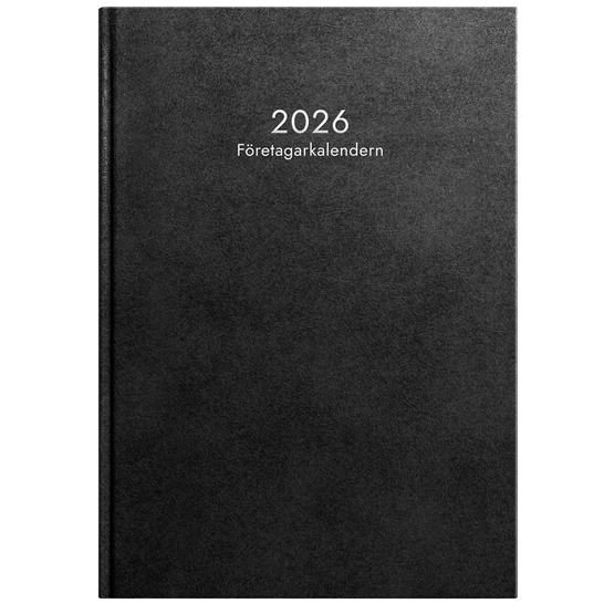 Almanacka Företagskalender Svart 1v/Uppslag