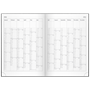 Almanacka Företagskalender Svart 1v/Uppslag