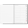 Almanacka Stor Veckokalender Svart 1v/Uppslag 148x210mm (A5)