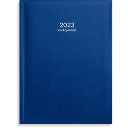 Almanacka Veckojournal 2021 Konstläder Mörkblå