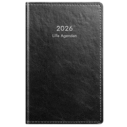 Almanacka Lilla Agendan Svart 1Dag/Sida