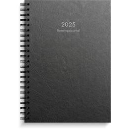 Almanacka Bokningsjournal Svart 1Dag/Sida