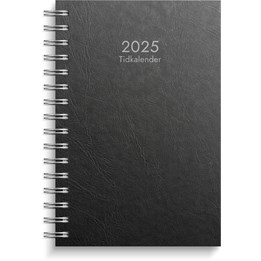 Almanacka Tidkalender PP-Plast Svart