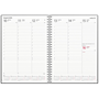 Almanacka Weekly A5 Kartong Svart Refill