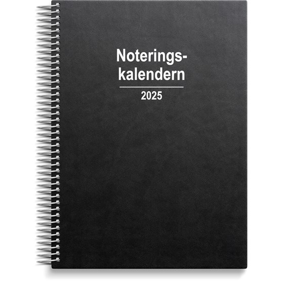 Almanacka Noteringkalender Svart
