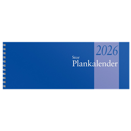 Almanacka Planeringskalender Stor Blå 1v/Uppslag