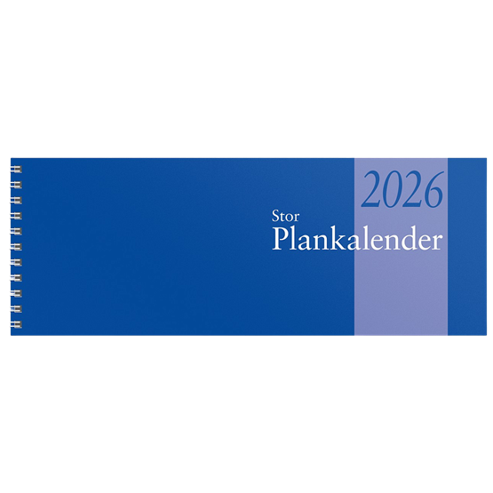 Almanacka Planeringskalender Stor Blå 1v/Uppslag