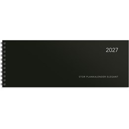 Almanacka Stor Plankalender Elegant Svart