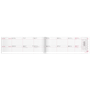 Almanacka Planeringskalender Vinröd 2v/Uppslag