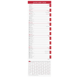 Almanacka Bordskalender Med Flik 1mån/Uppslag