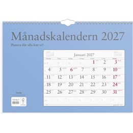 Almanacka Månadskalendern 1mån/Uppslag