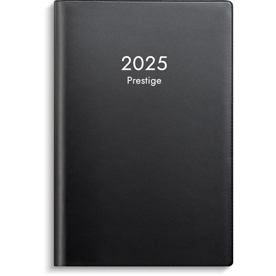 Almanacka Prestige Svart Plast  1v/Uppslag