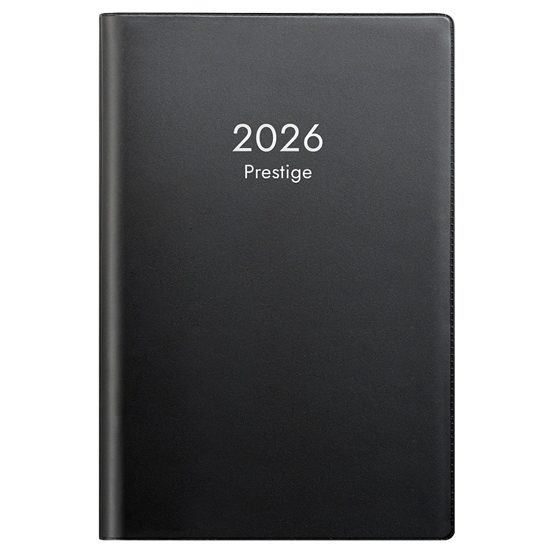 Almanacka Prestige Svart Plast  1v/Uppslag