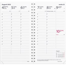 Almanacka Interplano II Refill 1v/Uppslag