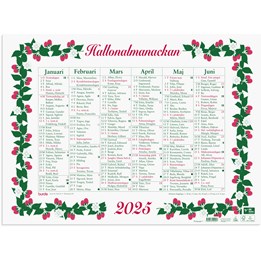 Almanacka Stora Hallon Halvår/Sida