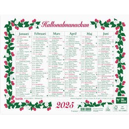 Almanacka Lilla Hallon Halvår/Sida