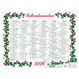 Almanacka Lilla Hallon Halvår/Sida