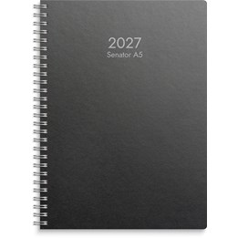 Almanacka Senator A5 Eco Line Miljökartong Svart
