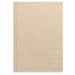 Anteckningsbok A5 Textil Beige