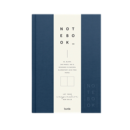 Anteckningsbok A5 Textil Mörk Blå